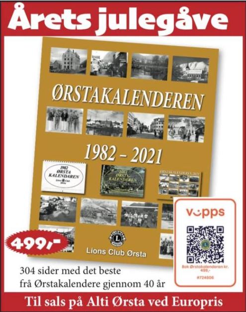 Artikkelbilde til artikkelen Årets Julegave 2021 - Lions Ørsta 40-årsboka!